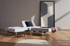 Splitback Styletto Sofa Bed Light Wood