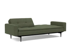 Dublexo Styletto Sofa Bed Black Wood With Arms