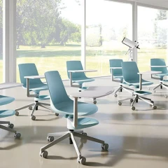 KLC 720 semināru krēsls ar galdiņu