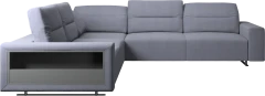 Hampton corner sofa with adjustable back and storage on left side
