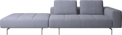 Amsterdam sofa with footstool on left side
