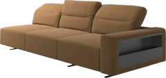 Hampton sofa with adjustable back and storage on the right side