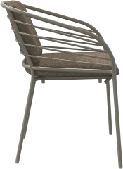 Cancún dining chair with arm & cushion