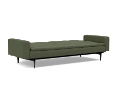 Dublexo Styletto Sofa Bed Black Wood With Arms