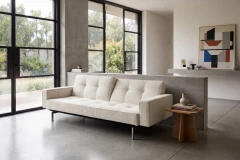 Dublexo Chrome Sofa Bed With Arms