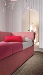 Pentas — Simple corner single daybed.