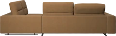 Hampton corner sofa with adjustable back and storage on right side