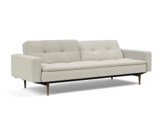 Dublexo Styletto Sofa Bed Dark Wood With Arms