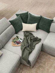 Hill — Linear sofa with extendable seats, adjustable headrests, and customizable armrests.
