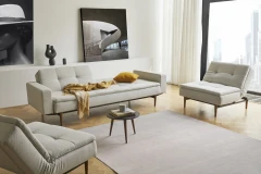 Dublexo Styletto Sofa Bed Dark Wood With Arms