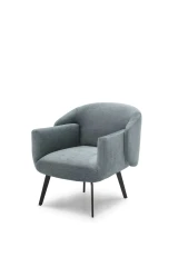Wrap — Futuristic armchair available with a fixed or swivel base, featuring sleek and modern lines.