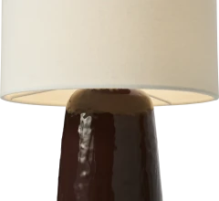 Dawn table lamp ceramic/fabric