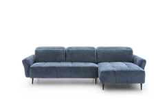 Gillan — Modular sofa with a rounded design, adjustable headrests, and a chaise lounge.