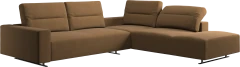 Hampton corner sofa with adjustable back and lounging unit