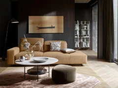 Hampton footstool with storage left and right sides