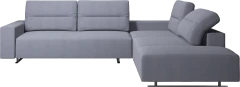 Hampton corner sofa with adjustable back and lounging unit