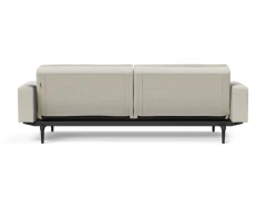 Dublexo Styletto Sofa Bed Black Wood With Arms