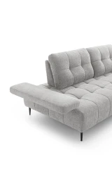 Joplin — Quilted modular sofa with adjustable headrests and armrests, and sliding backrests