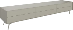 Fermo media unit with drop down door and drawer