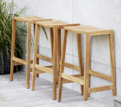 Flip bar chair, stackable