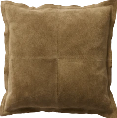 Suede cushion