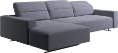 Hampton sofa with adjustable back and resting unit left side
