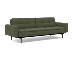 Dublexo Styletto Sofa Bed Dark Wood With Arms