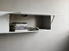 Lugano wall system with drop down doors