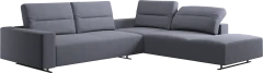 Hampton corner sofa with adjustable back and lounging unit