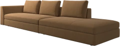 Bergamo sofa with lounging unit