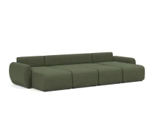 Norum Sofa Bed U-shape With Curve Arms