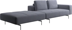 Amsterdam sofa with footstool on left side