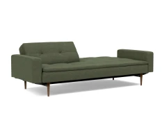 Dublexo Styletto Sofa Bed Dark Wood With Arms