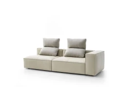 Adam — Modern sofa with square shapes and customisable backrests