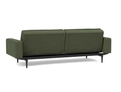 Dublexo Styletto Sofa Bed Black Wood With Arms