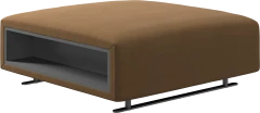 Hampton footstool with storage left and right sides