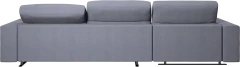 Hampton sofa with adjustable back and resting unit left side
