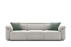 Hill — Linear sofa with extendable seats, adjustable headrests, and customizable armrests.