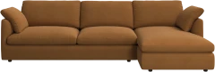 Milano sofa with chaise longue left