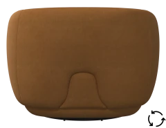Bolzano armchair with swivel function