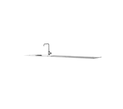 Kitchen table top incl. sink & fixtures