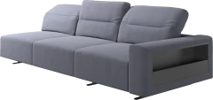 Hampton sofa with adjustable back and storage on the right side