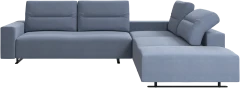 Hampton corner sofa with adjustable back and storage on left side