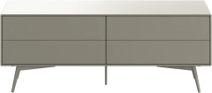 Fermo media unit with drop down doors
