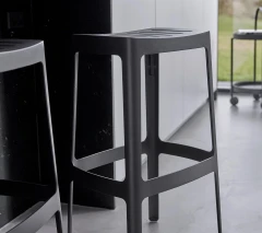 Cut bar chair, stackable
