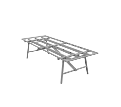 Sticks dining table base, 280x100 cm