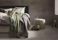 Bouclé heavy cushion