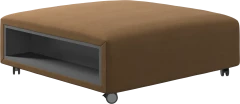 Hampton footstool on wheels with storage left and right sides