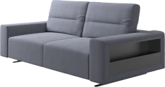 Hampton sofa with adjustable back and storage on the right side