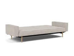 Splitback Styletto Sofa Bed Light Wood With Arms